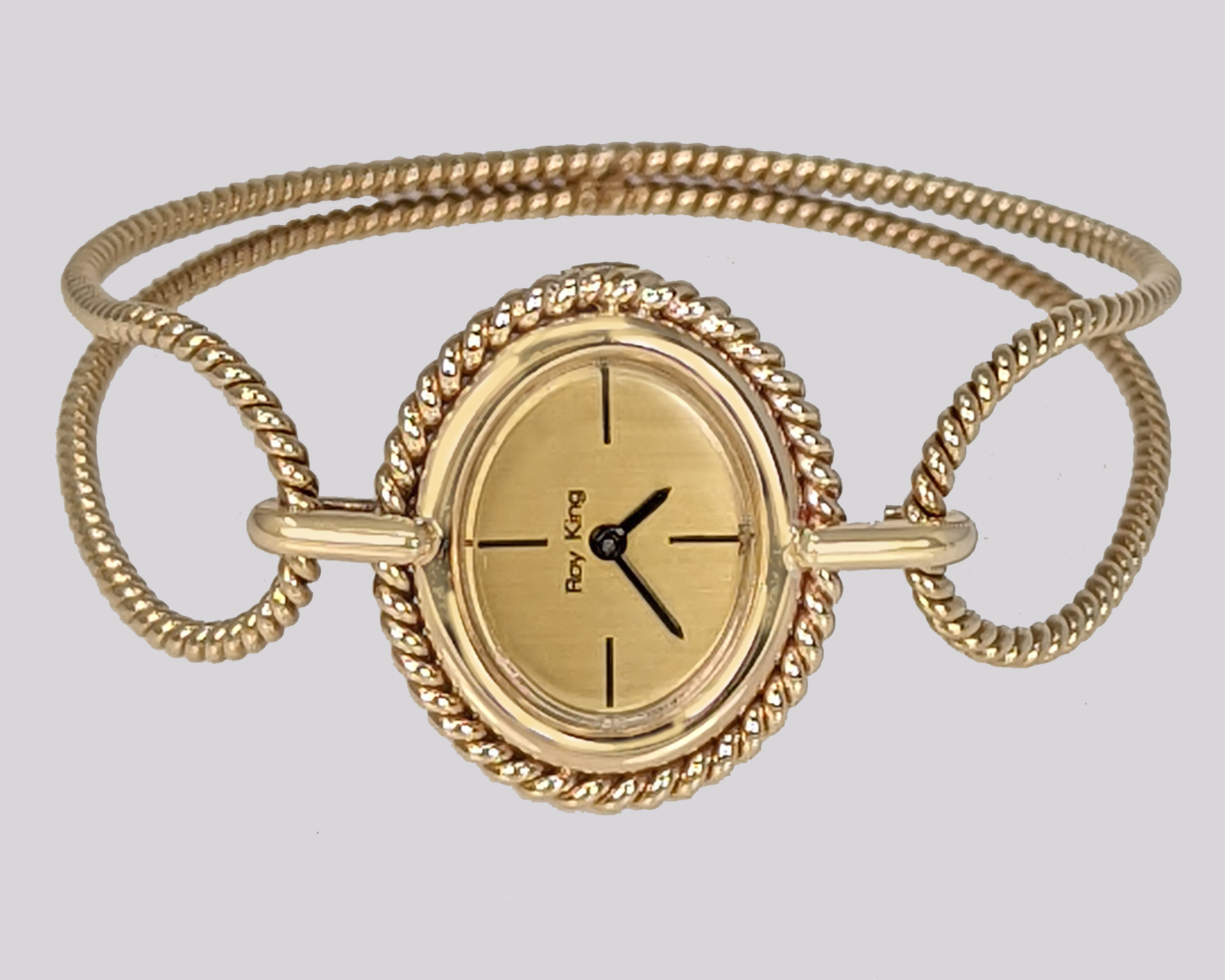 Roy King Gold Bangle Watch - The Chelsea Bijouterie
