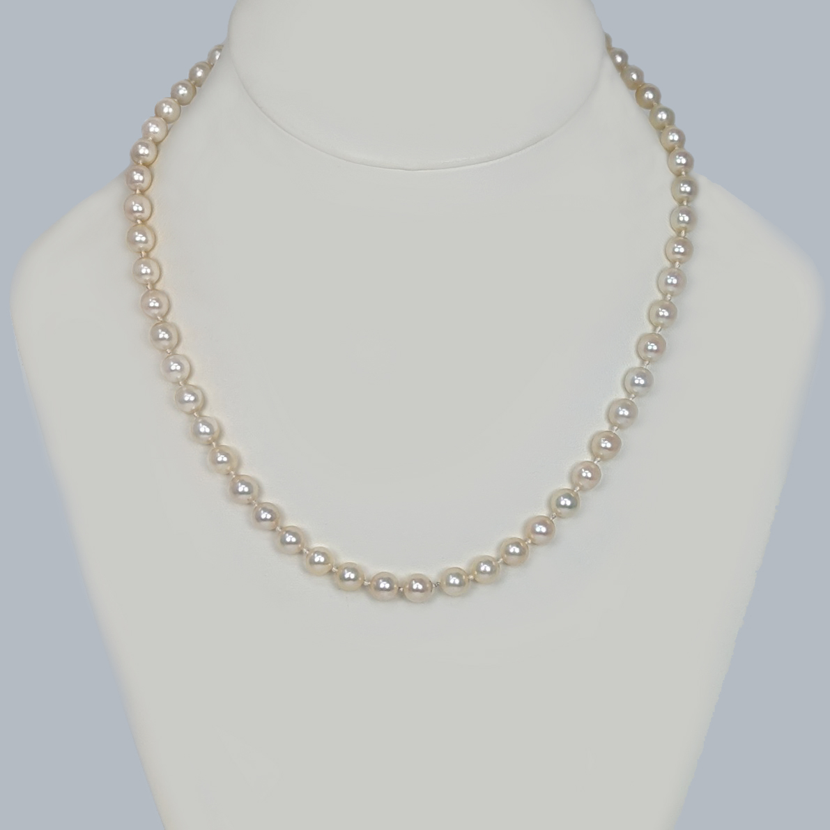 Antique Pearl Necklace With Diamond Clasp The Chelsea Bijouterie