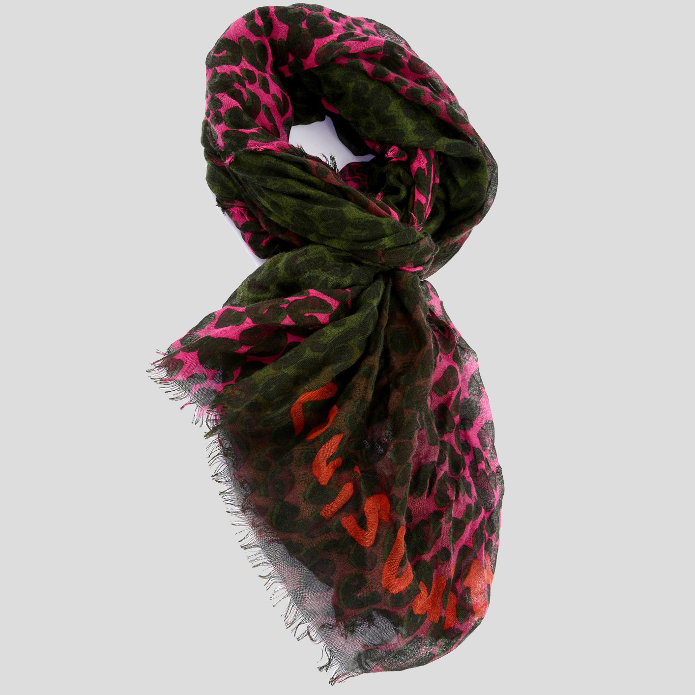 Louis Vuitton Black Animal Printed Cashmere and Silk Scarf For